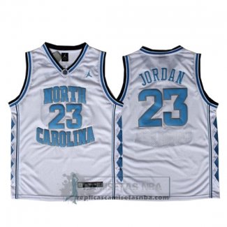 Camiseta NCAA North Carolina Jordanh Blanco