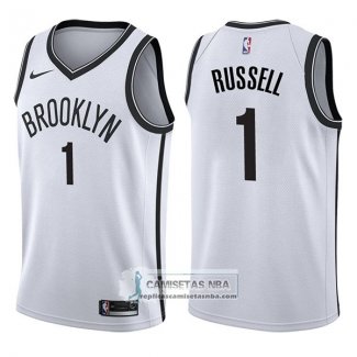 Camiseta Nets D'angelo Russell Association 2017-18 Blanco