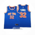 Camiseta New York Knicks Karl-Anthony Towns NO 32 Icon 2024-25 Azul