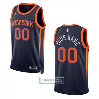 Camiseta New York Knicks Personalizada Statement 2022-23 Negro