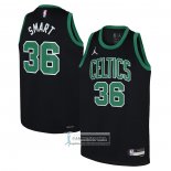 Camiseta Nino Boston Celtics Marcus Smart NO 36 Statement Negro