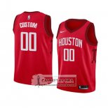 Camiseta Nino Houston Rockets Personalizada Earned 2018-19 Rojo