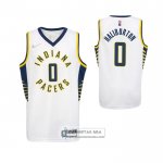 Camiseta Nino Indiana Pacers Tyrese Haliburton NO 0 Association 2022-23 Blanco