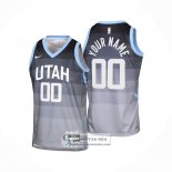 Camiseta Nino Utah Jazz Personalizada Ciudad 2025-26 Gris