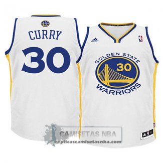 Camiseta Nino Warriors Curry Blanco