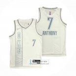 Camiseta Oklahoma City Thunder Carmelo Anthony NO 7 Ciudad 2021-22 Blanco