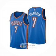 Camiseta Oklahoma City Thunder Chet Holmgren NO 7 Icon 2024-25 Azul
