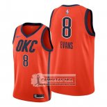 Camiseta Oklahoma City Thunder Jawun Evans Earned Naranja