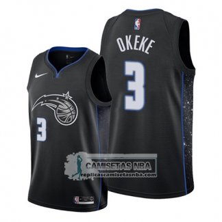 Camiseta Orlando Magic Chuma Okeke Ciudad 2019-20 Negro