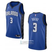 Camiseta Orlando Magic Chuma Okeke NO 3 Statement 2022-23 Azul