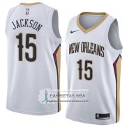 Camiseta Pelicans Frank Jackson Association 2018 Blanco