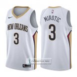 Camiseta Pelicans Nikola Mirotic Association 2017-18 Blanco