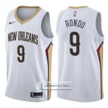 Camiseta Pelicans Rajon Rondo Association 2017-18 Blanco
