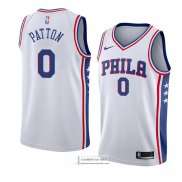 Camiseta Philadelphia 76ers Justin Patton Association 2018 Blanc