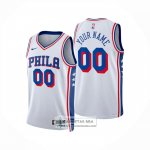 Camiseta Philadelphia 76ers Personalizada Association 2024-25 Blanco