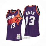 Camiseta Phoenix Suns Steve Nash NO 13 Mitchell & Ness 1996-97 Violeta