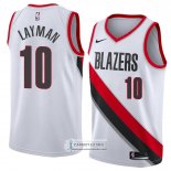 Camiseta Portland Trail Blazers Jake Layman Association 2018 Bla