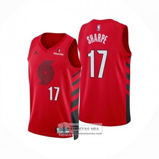 Camiseta Portland Trail Blazers Shaedon Sharpe NO 17 Statement 2025-26 Rojo