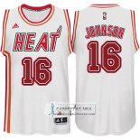 Camiseta Retro Heats Johnson Blanco