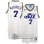 Camiseta Retro Jazz Maravich Blanco