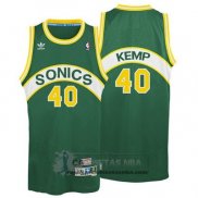 Camiseta Retro Supersonics Kemp Verde