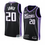 Camiseta Sacramento Kings Colby Jones NO 20 Icon 2023-24 Negro