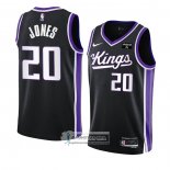 Camiseta Sacramento Kings Colby Jones NO 20 Icon 2023-24 Negro
