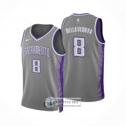 Camiseta Sacramento Kings Matthew Dellavedova NO 8 Ciudad 2022-23 Gris