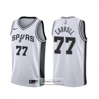 Camiseta San Antonio Spurs Demarre Carroll Association 2019-20 Blanco