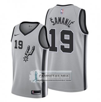 Camiseta San Antonio Spurs Luka Samanic Statement 2019-20 Gris