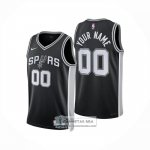 Camiseta San Antonio Spurs Personalizada Icon 2024-25 Negro