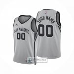 Camiseta San Antonio Spurs Personalizada Statement 2025-26 Gris