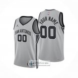 Camiseta San Antonio Spurs Personalizada Statement 2025-26 Gris