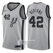 Camiseta Spurs Davis Bertans Statement 2017-18 Plata