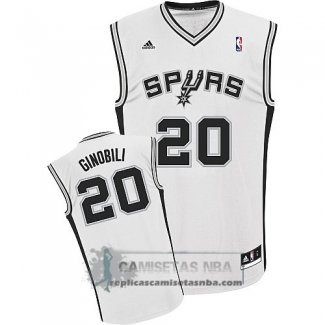 Camiseta Spurs Ginobili Blanco