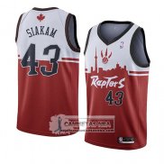 Camiseta Toronto Raptors Pascal Siakam Ciudad 2019-20 Rojo