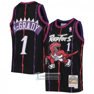 Camiseta Toronto Raptors Tracy Mcgrady Mitchell & Ness 1998-99 Negro