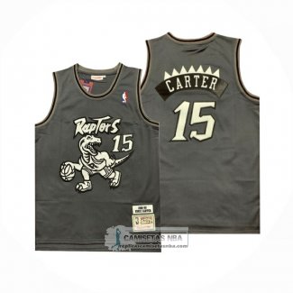 Camiseta Toronto Raptors Vince Carter NO 15 Mitchell & Ness 1998-99 Negro1