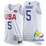 Camiseta USA 2016 Durant Blanco