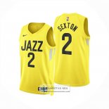Camiseta Utah Jazz Colin Sexton NO 2 Icon 2024-25 Amarillo