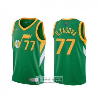 Camiseta Utah Jazz Donovan Ersan Ilyasova 2020-21 Verde