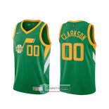 Camiseta Utah Jazz Donovan Jordan Clarkson 2020-21 Verde