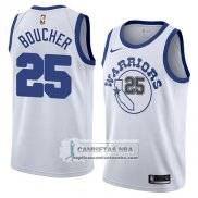 Camiseta Warriors Chris Boucher Hardwood Classic 2018 Blanco