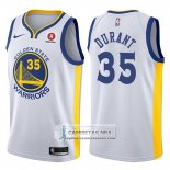 Camiseta Warriors Kevin Durant 2017-18 Blanco