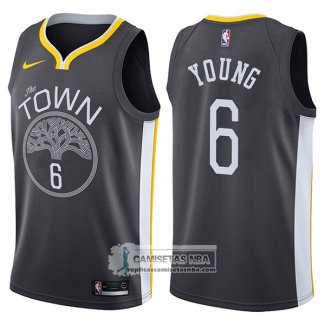 Camiseta Warriors Nick Young The Town Statement 2017-18 Negro