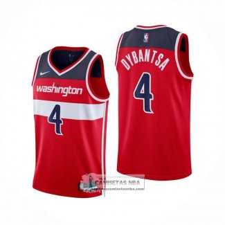 Camiseta Washington Wizards AJ Dybantsa NO 4 Icon 2025-26 Rojo