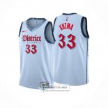 Camiseta Washington Wizards Kyle Kuzma NO 33 Ciudad 2024-25 Azul