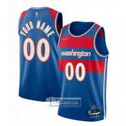 Camiseta Washington Wizards Personalizada Ciudad 2021-22 Azul