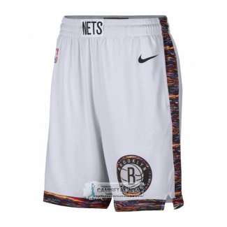 Pantalone Brooklyn Nets Ciudad Edition Blanco