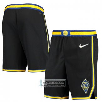 Pantalone Golden State Warriors Ciudad Edition 2021-22 Negro